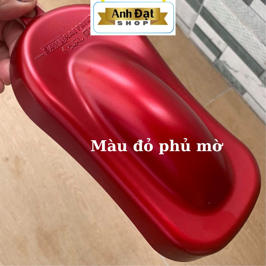 Sơn xịt samuai màu trong mờ, sơn phủ 128A, dung tích 400ml, có khả năng kháng xăng(A92, A95), chống rạn nứt, bình xịt