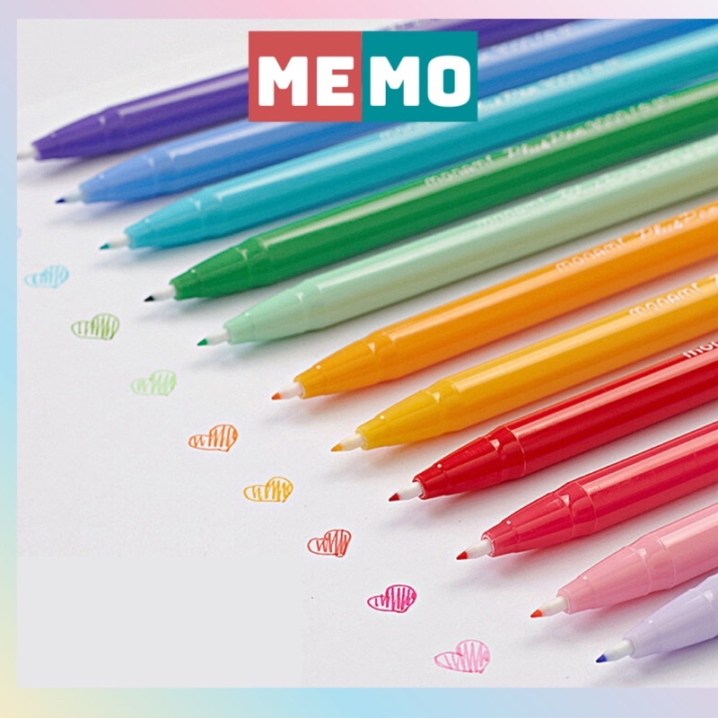 Bút màu nước Monami, bút vẽ màu viết đánh dấu trang trí nhiều màu tuỳ chọn