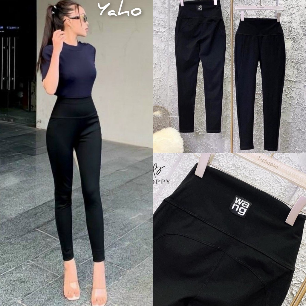 Quần legging nữ cạp cao dài nâng mông gen bụng mẫu mới Quần legging đen nữ dài co giãn gen bụng vải Umi cao cấp ôm | BigBuy360 - bigbuy360.vn