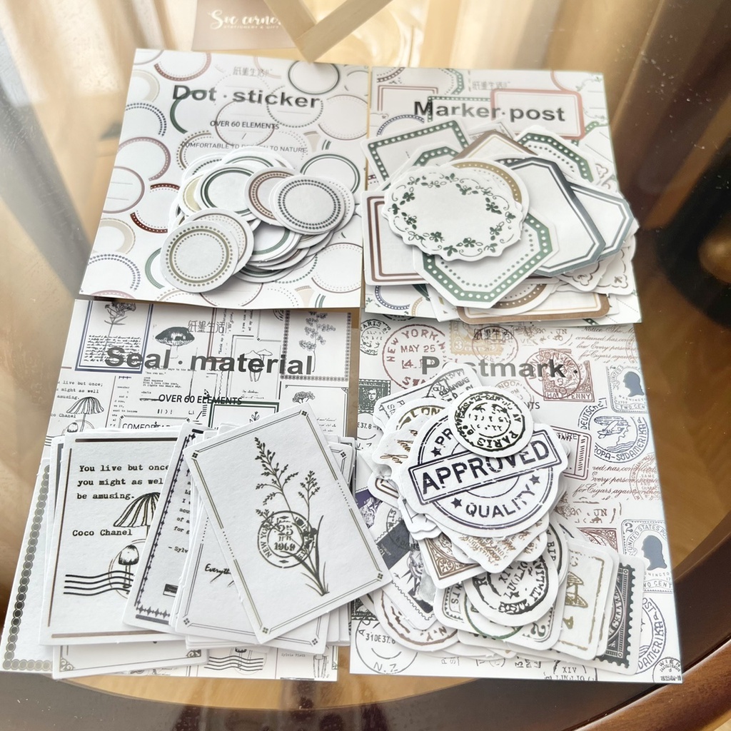 Set Sticker dán DIY ghi chú/ trang trí theo chủ đề