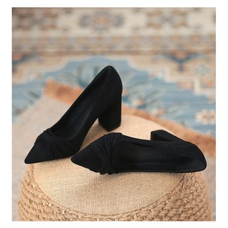 HÀNG CÓ SẴN (size 40➡️43) _ Giày da lộn gót thấp Big Size