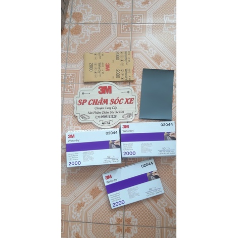 Giấy nhám nước độ hạt P2000 3M 02044
