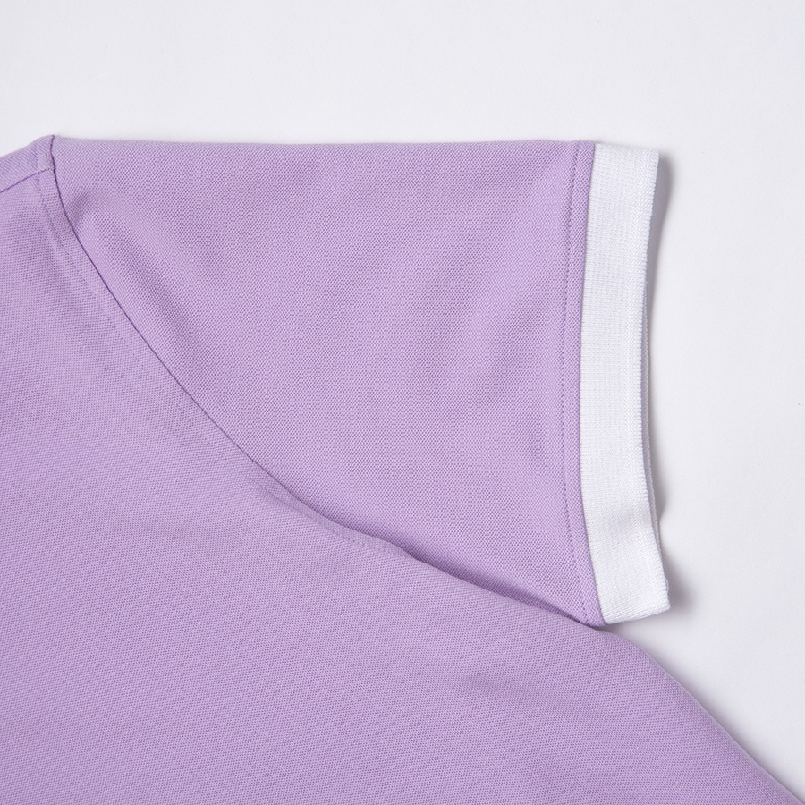 Áo polo nam HEIN cổ bẻ vải cá sấu cotton màu tím