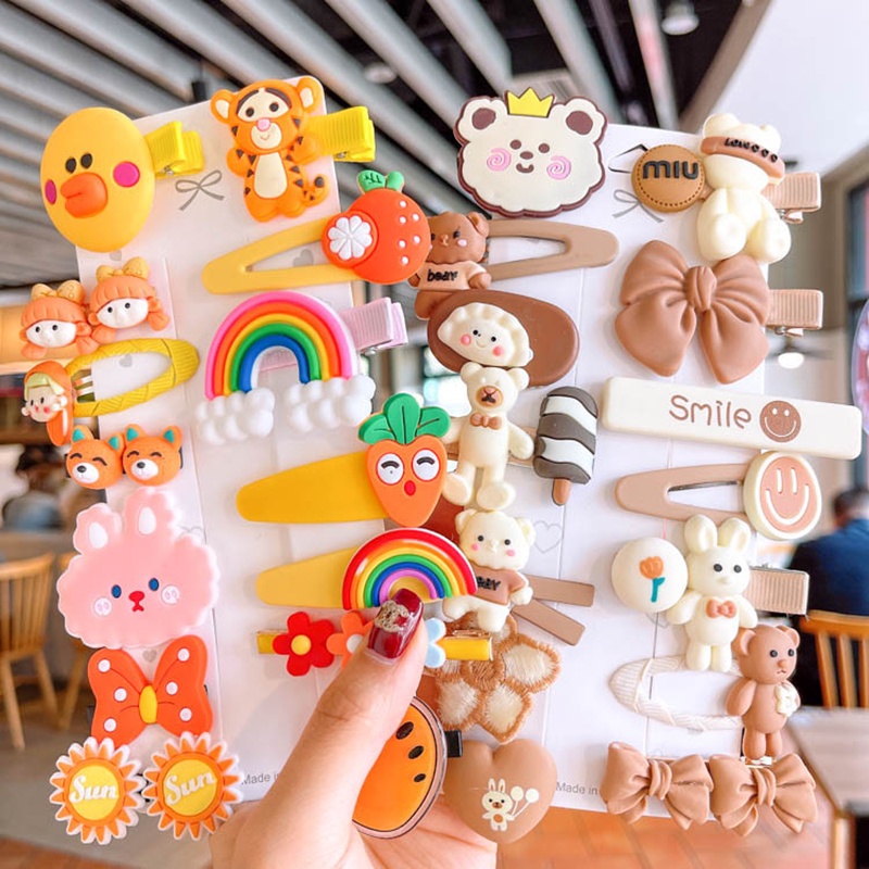 CATIMINI Kẹp Tóc Nhỏ Họa Tiết Hoạt Hình Dễ Thương Cho Bé Gái