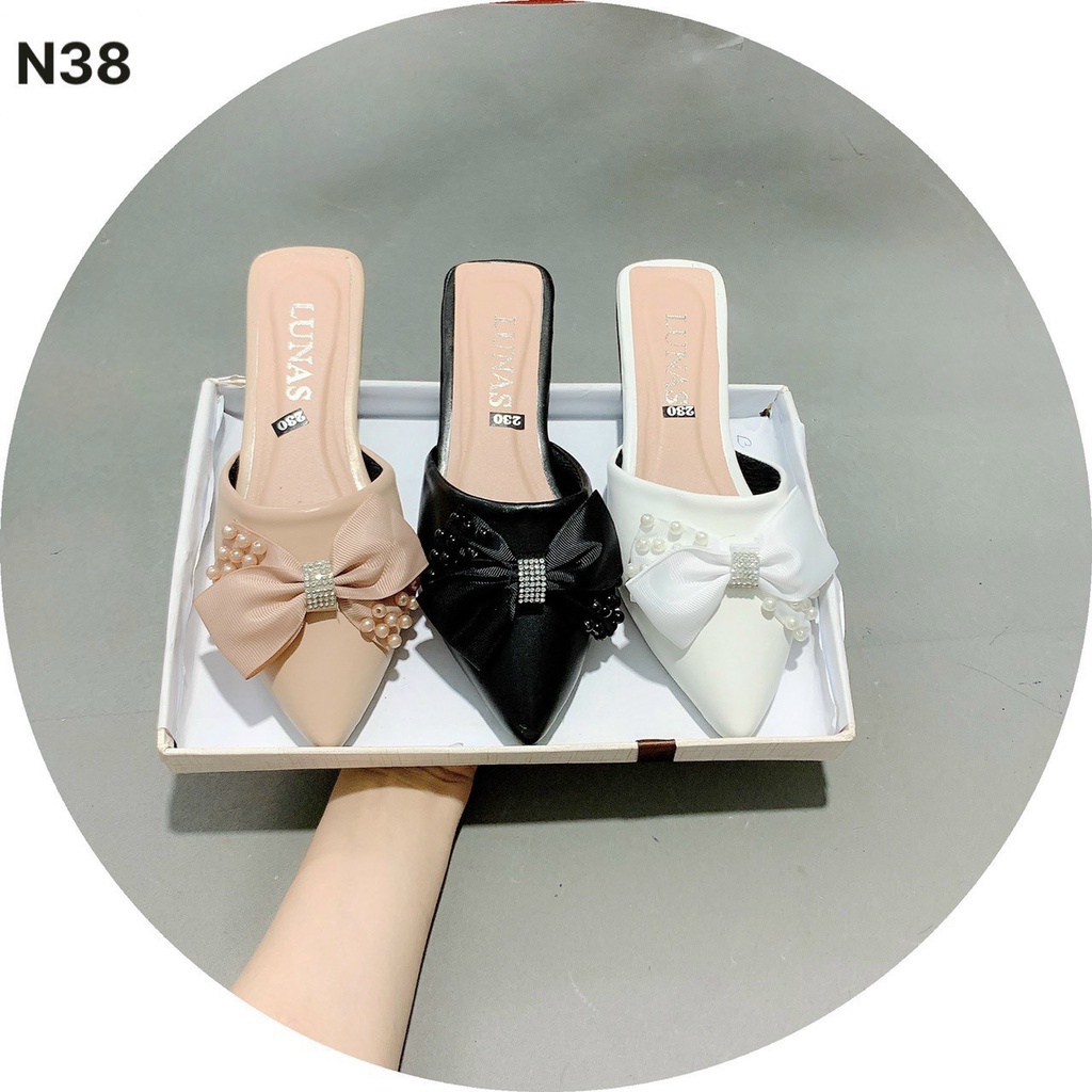 Dép sục nữ nơ tiểu thư êm chân