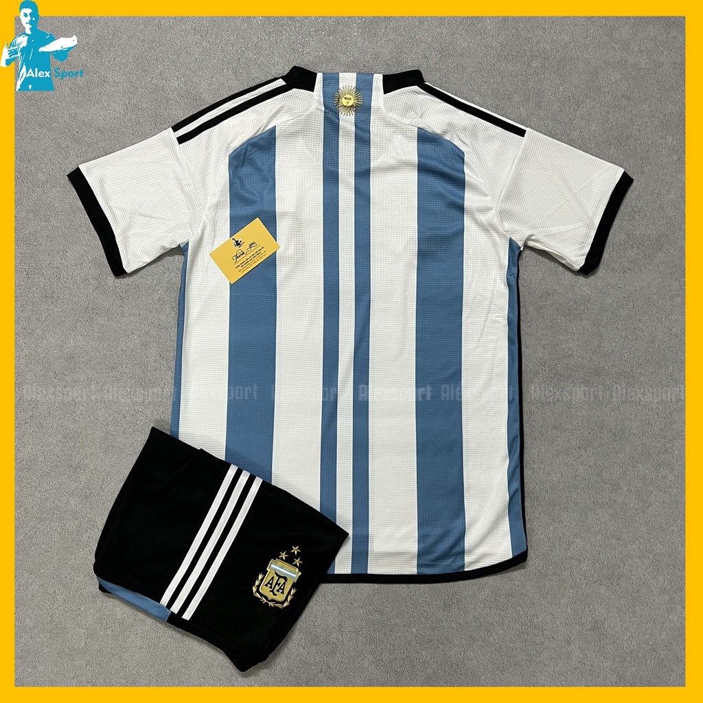 Bộ Quần Áo Đá Bóng Đội Tuyển Quốc Gia Argentina home 3 sao 22-23
