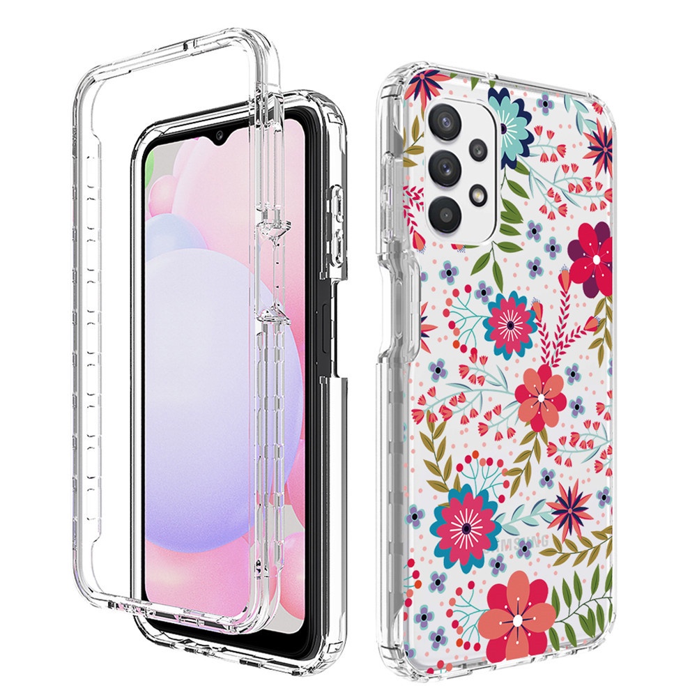 Ốp Điện Thoại PC + TPU Silicone 2 Trong 1 Chống Sốc Cho Samsung Galaxy A01 A03 Core A03s A12 A13