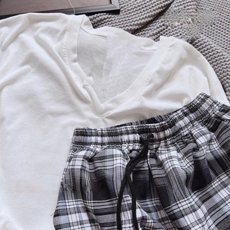 SET ÁO PULL QUẦN CARO