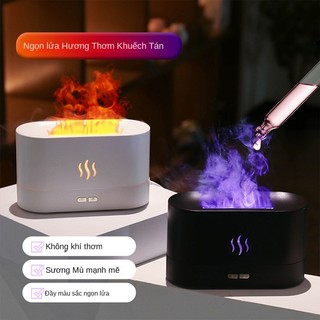 Máy khuếch tán tinh dầu Tạo Độ Ẩm Hình Ngọn Lửa Nhiều Màu Sắc 180ml Có Đèn LED 3D máy xông tinh dầu phòng ngủ máy tạo độ ẩm không khí Máy Khuếch tán tinh dầu Hộp Hương chính hãng