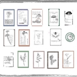 Set Sticker dán DIY ghi chú/ trang trí theo chủ đề