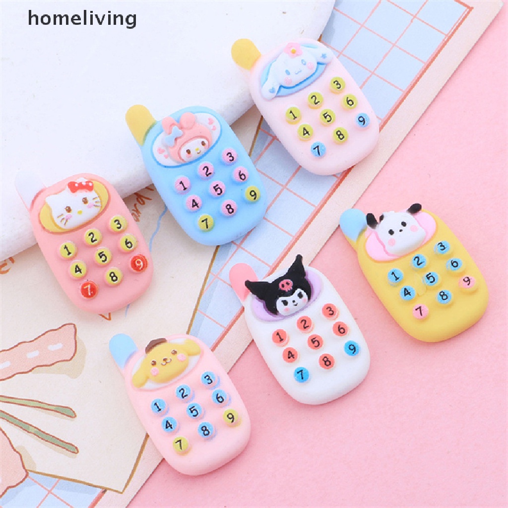Set 10 Mô Hình Điện Thoại Di Động Mini Trang Trí Nhà Búp Bê DIY