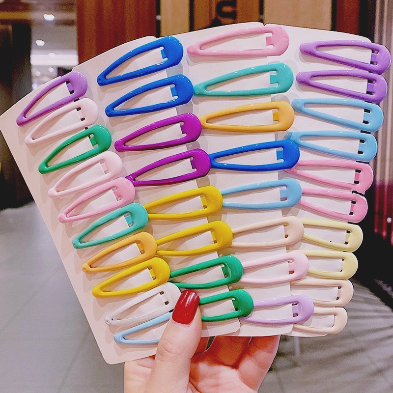 Set 5 Kẹp Tóc Màu Kẹo Ngọt Ngào Dễ Thương Phong Cách Hàn Quốc Cho Bé Gái