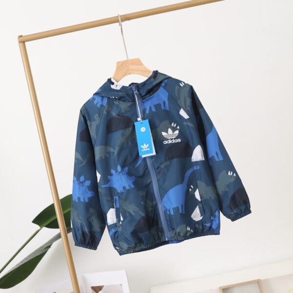Áo Khoác Gió Lót Cotton Bé Trai, Áo Khoác Gió ADIDAS Xuất Dư Chuẩn Xịn Size 100-150