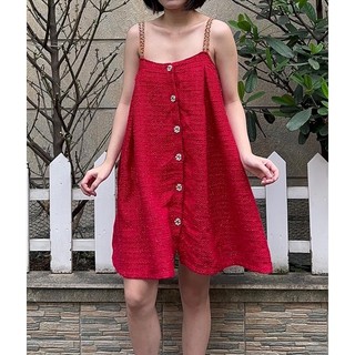 ĐẦM TWEED DÂY XÍCH 2 LỚP