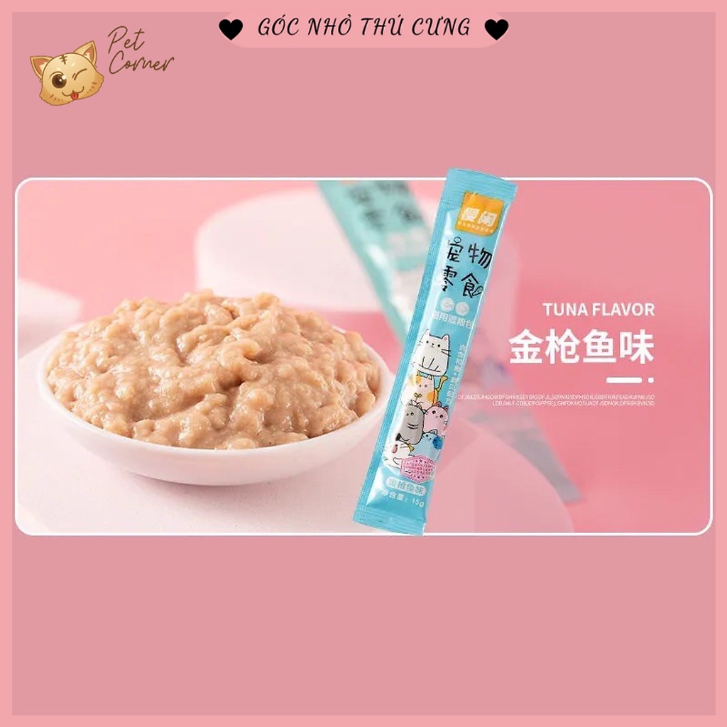 Súp thưởng Sakura Shizuka 15gr gói lẻ 3 hương vị cho Mèo mê ly -  QUỐC HƯNG VIỆT