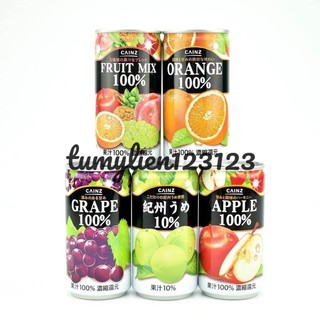 COMBO 3 Lon Nước Trái Cây Cainz Juice Nhật Bản