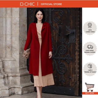 Áo khoác dạ handmade 2022 cổ 2 ve nhỏ d.chic ms: 980147