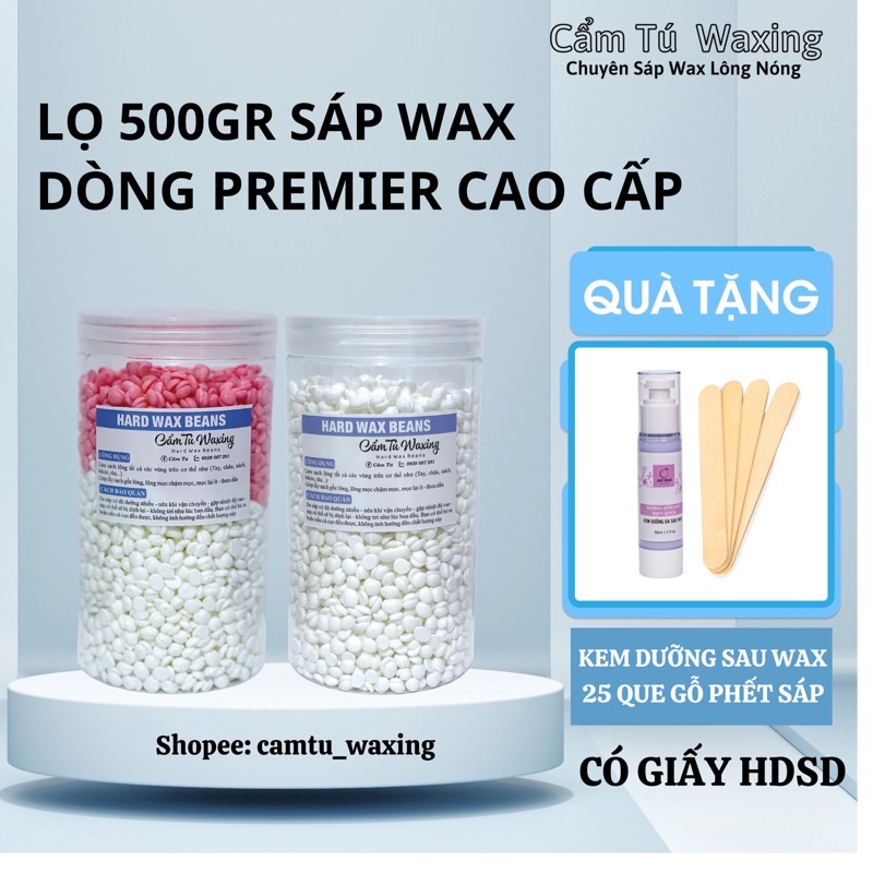 LỌ SÁP 500GR SIÊU TIẾT KIỆM [TẶNG KÈM KEM DƯỠNG SAU WAX]