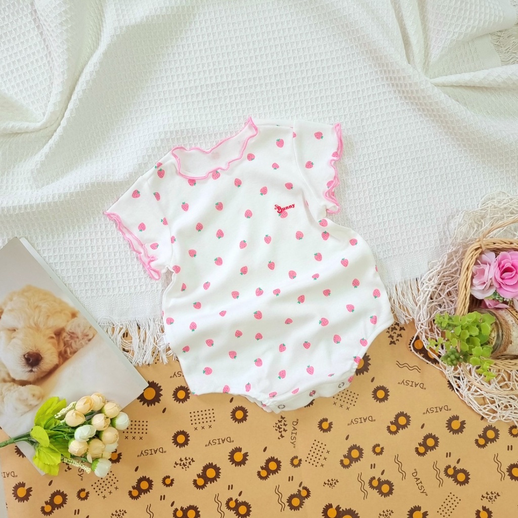 Body thỏ Bunny cho bé gái 0-6 tháng trộn màu