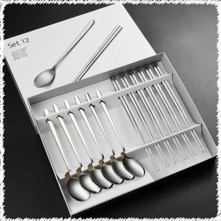 Set 12 đũa và thìa inox wmf , tiện lợi