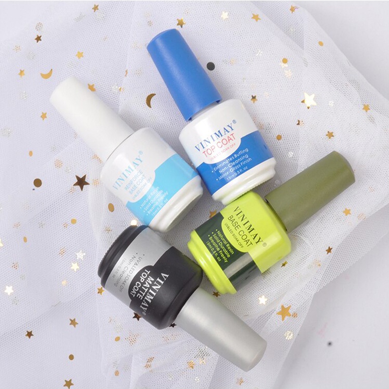 Sơn gel base top bóng Vinimay, cứng móng, kiềm dầu, top giọt sương, top lì, top loang, top kim cương, cường lực, phá gel