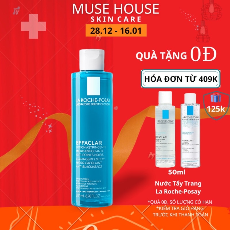 Nước hoa hồng La Roche Posay Cho Da Dầu Mụn Toner Lrp Effaclar