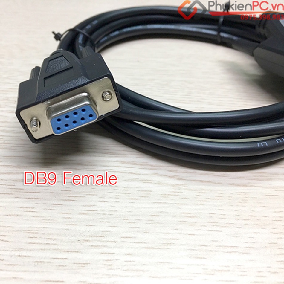 Cáp CNC 3M DB9 cái sang DB25 đực cho máy CNC công nghiệp. Cáp chuyển đổi cổng COM DB9 Female to DB25 Male, dài 3 mét