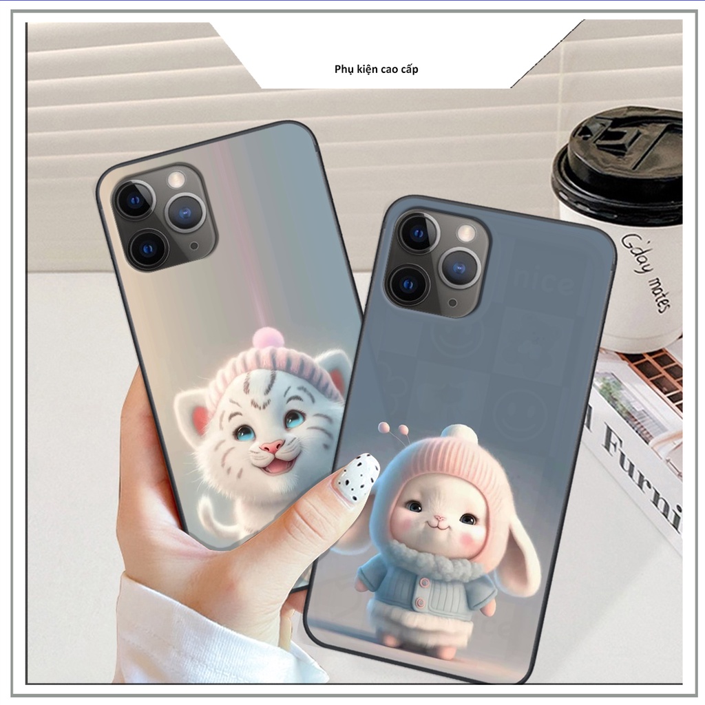 Ốp lưng iphone 11pro/11promax Viền Vuông in hình 12 con giáp Hot trend siêu dễ thương