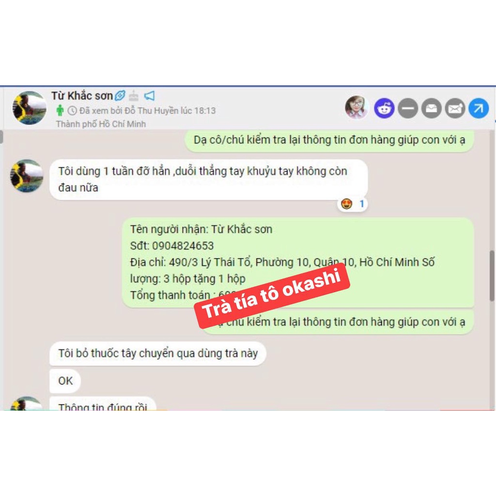 Trà Tía Tô OKASHI Nhật Bản  - Bịch 60 túi lọc