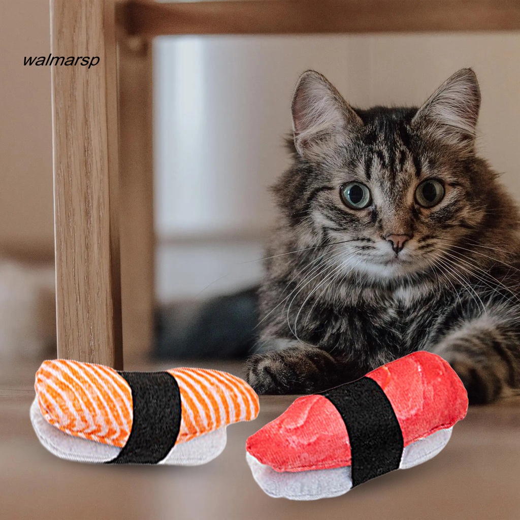 Đồ Chơi Nhồi Bông Hình Sushi Chống Trầy Tự Nhiên Cho Mèo Cưng