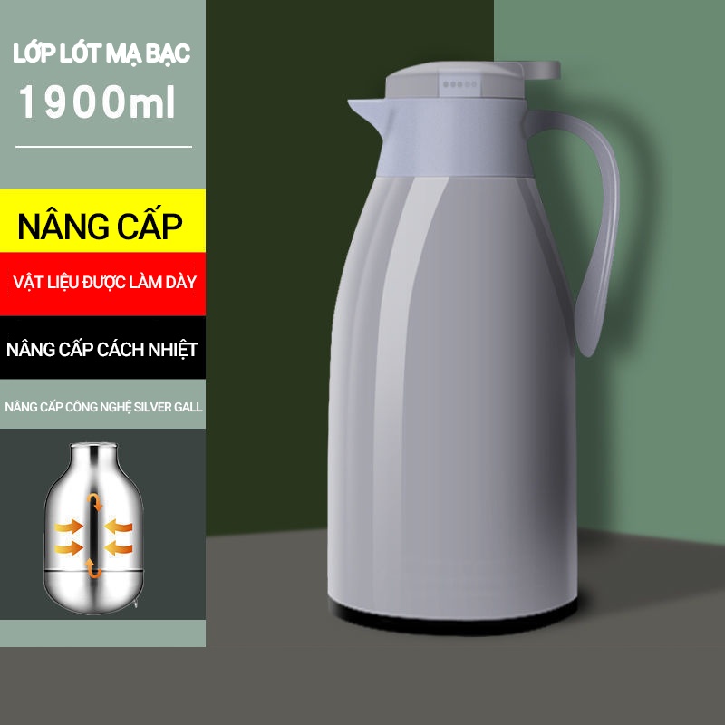 Bình Nước Giữ Nhiệt Dung Tích Lớn 1.9L Tiện Dụng Cho Gia Đình / Văn Phòng