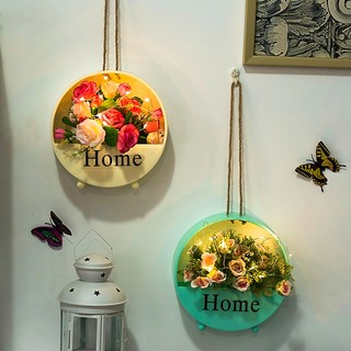 Giỏ trồng hoa treo tường trang trí nhà cửa - Kệ Trang Trí  Tường- Kệ decor trang trí tường - KTT58 NHỰA