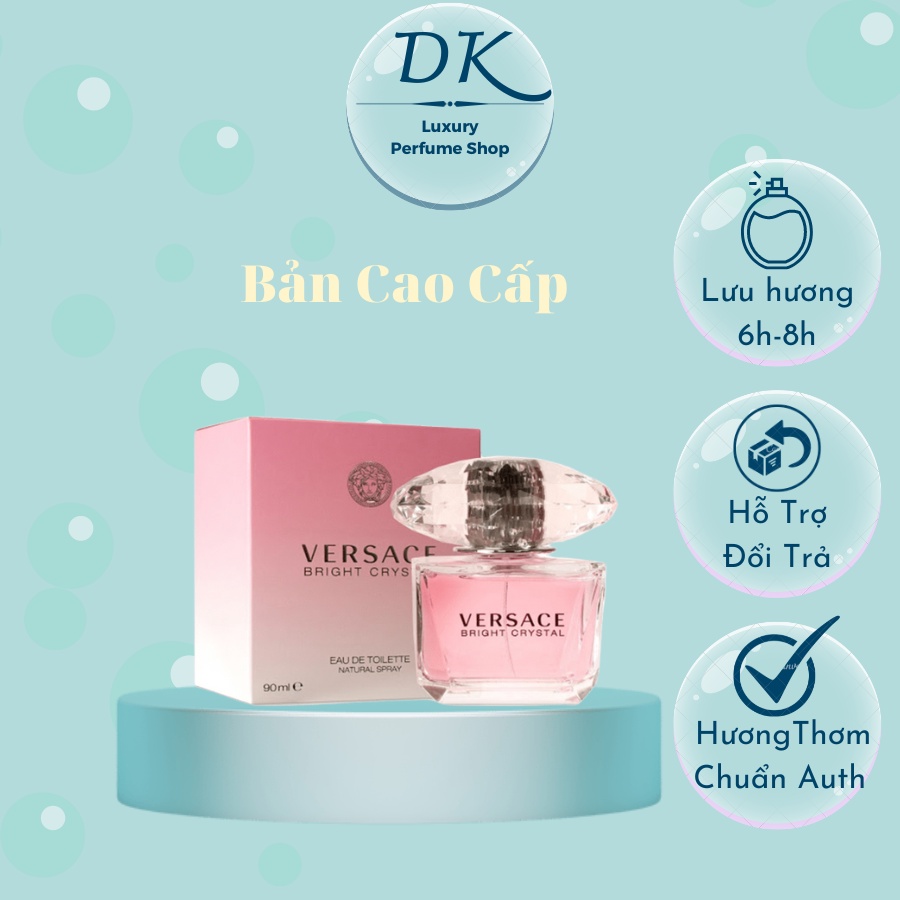 Nước hoa nữ Versace Bright Crystal Dễ Thương Cuốn Hút EDT 90ml - Dầu thơm nữ tinh tế cá tính - Daikon Store