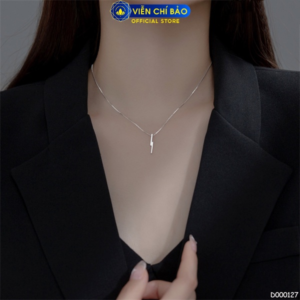 Dây chuyền Classic cách điệu bạc ý thời trang phụ kiện trang sức Viễn Chí Bảo D000127
