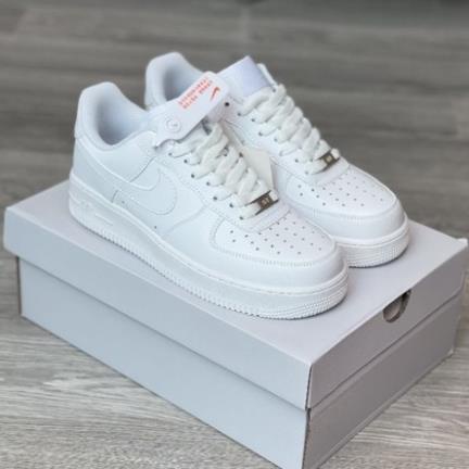Giày thể thao nike_AF1 trắng, Giày sneaker air force 1 low premium white brown nam nữ cực chất dễ phối đồ 2022