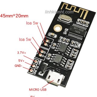 Mạch bluetooth 5.0 liền công suất 5wx2 linh kiện âmthanh hi-fi