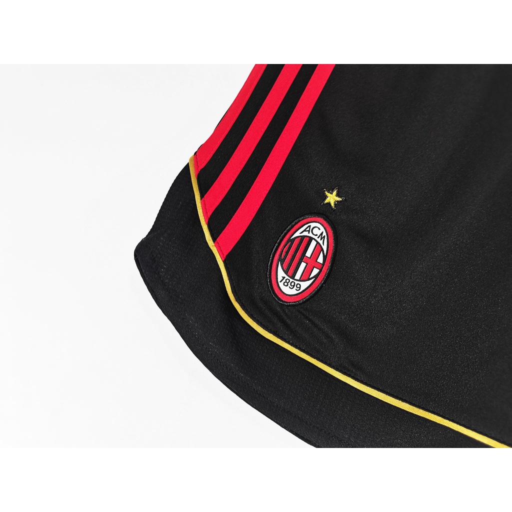 Quần Short Bóng Đá Màu Đen Phong Cách Retro 06-07 AC Milan