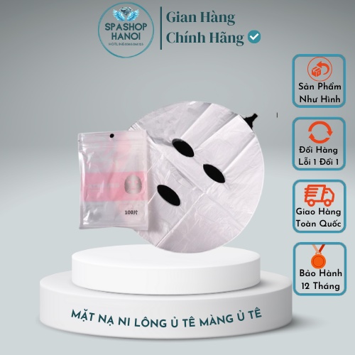 Mặt Nạ Ni Lông Ủ Tê Màng Ủ Tê Dưỡng Ẩm Gói 100 Chiếc Chất Liệu Pe An Toàn Hiệu Quả,