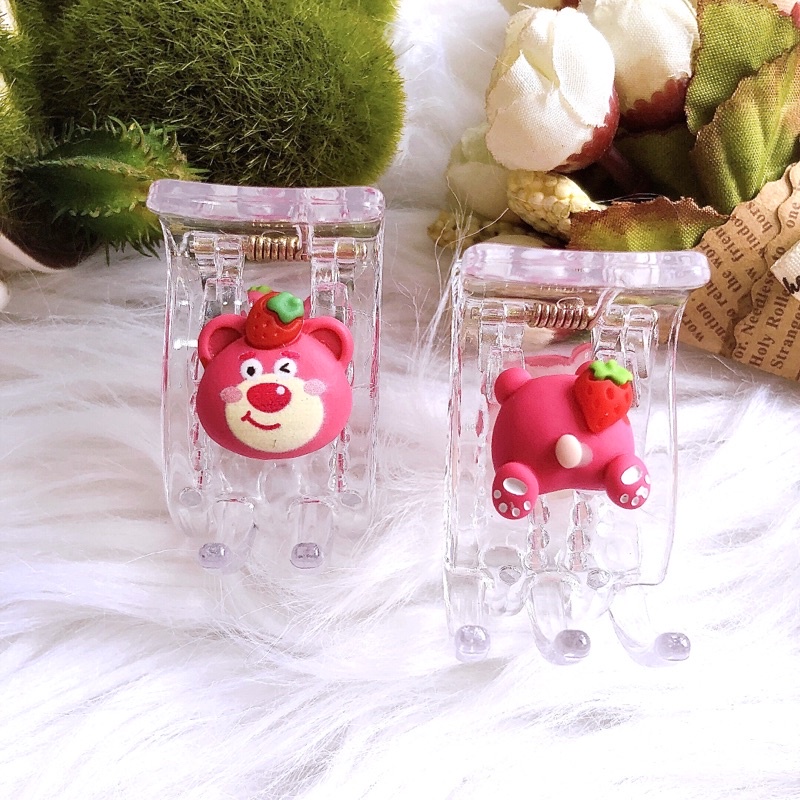 Kẹp tóc càng cua 5 răng gấu dâu Lotso