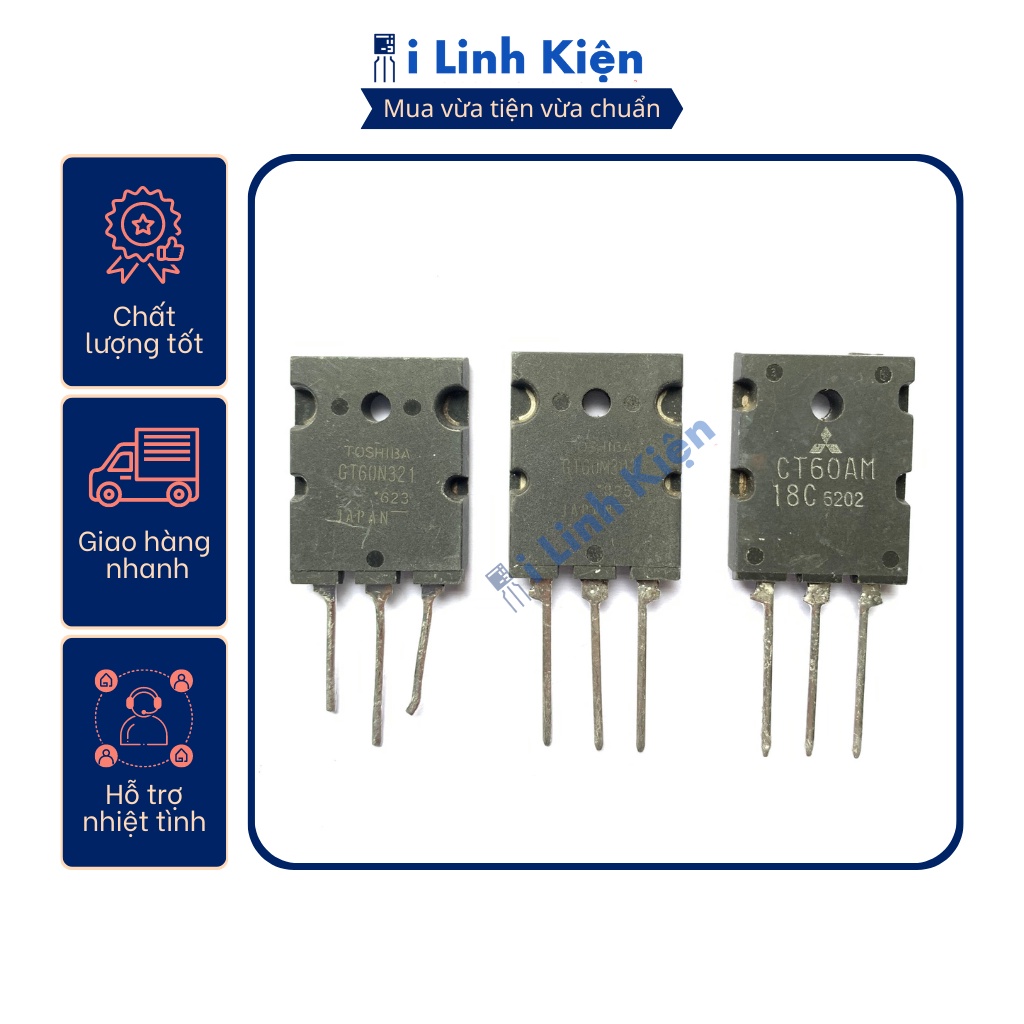 IGBT bếp từ H20R1203 H25R1203 H30R1202 H30R1602 GT60N321 GT60M303 CT60AM FGA25N120 tháo máy nguyên bản chất lượng tốt.