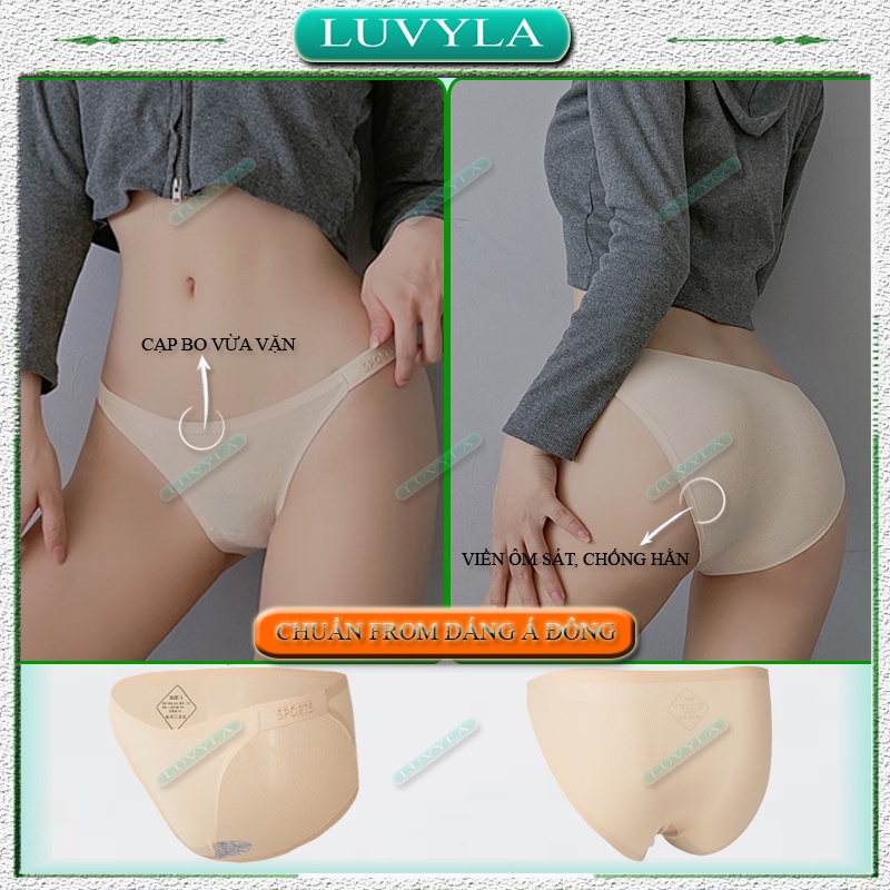 Quần lót nữ su đúc thun lạnh sexy kháng khuẩn cao cấp LUVYLA QLS13