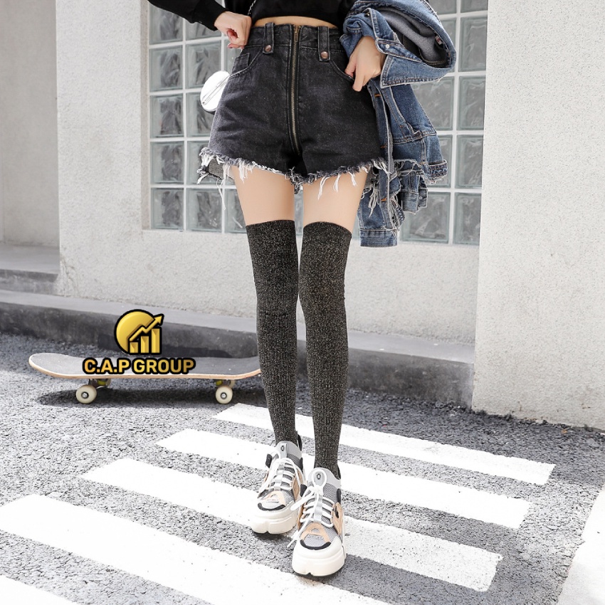 Tất vớ qua đầu gối cho nữ kiểu nữ sinh Nhật Bản cổ cao style Hàn Quốc cosplay học sinh