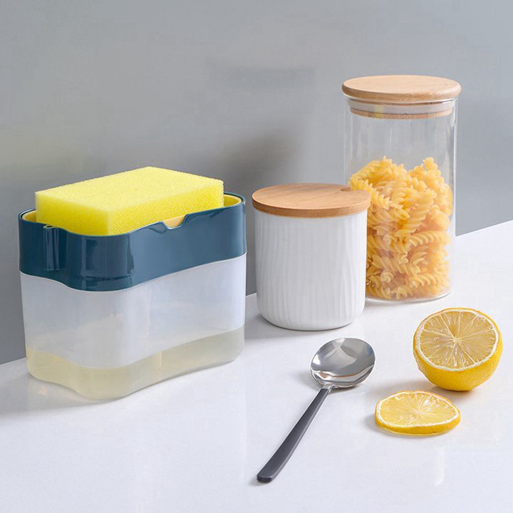 Hộp Đựng Nước Rửa Chén Đựng Xà Phòng Rửa Chén Bát Có Vòi Bơm PINKWISH K232