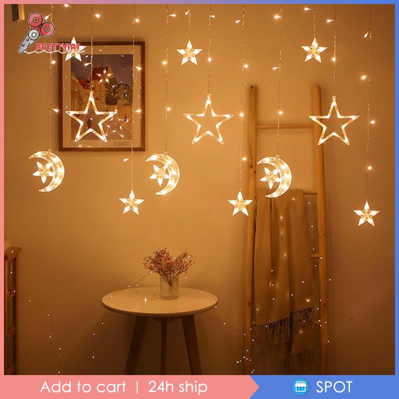 [Prettyia1] Dây Đèn Led Sử Dụng Năng Lượng Mặt Trời Điều Khiển Từ Xa Trang Trí Năm Mới