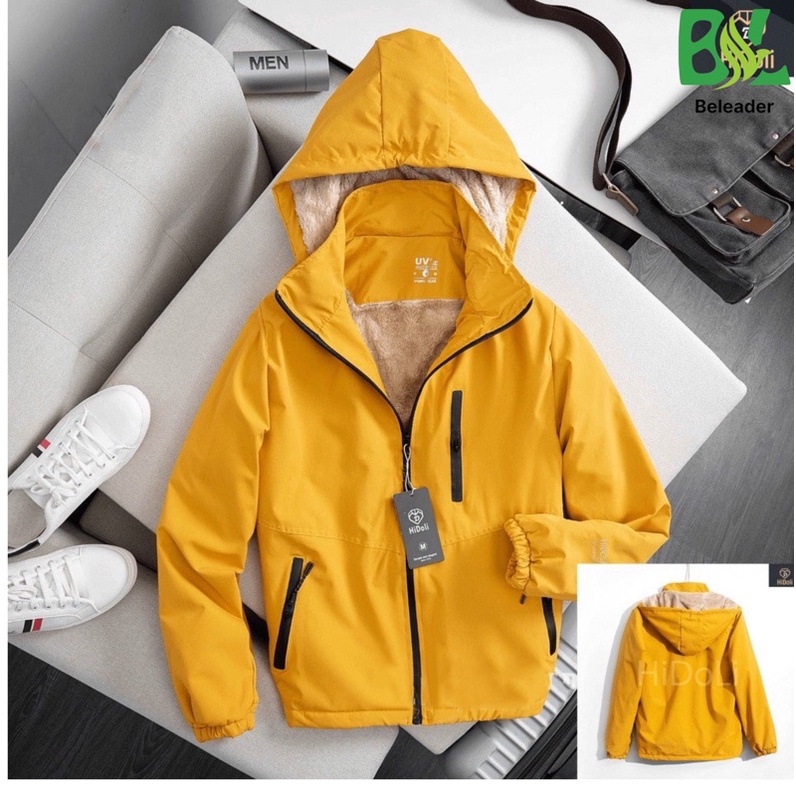 [Mã FADEP0610 giảm 10K đơn 99K] Áo Gió Nam Nữ Lót Lông BL Fashion Vải Tráng Bạc, Chống Bụi, Chống Nước, Cản Gió