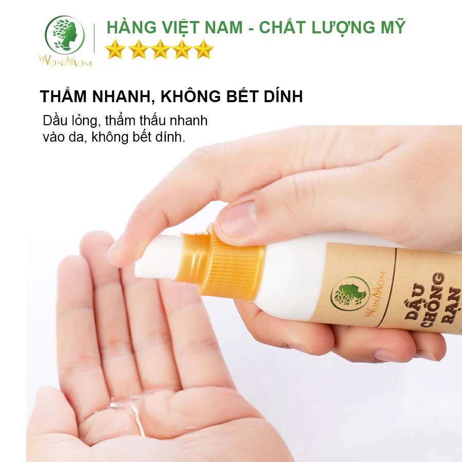 [ Giảm 35K - Đơn 339K ] Dầu Tinh Chất Chống Rạn Da Wonmom 70g