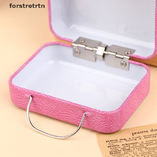 forstretrtn Retro Storage Tin Mini Box Rectangular Tinplate Suitcase Candy Snack Organizer EN