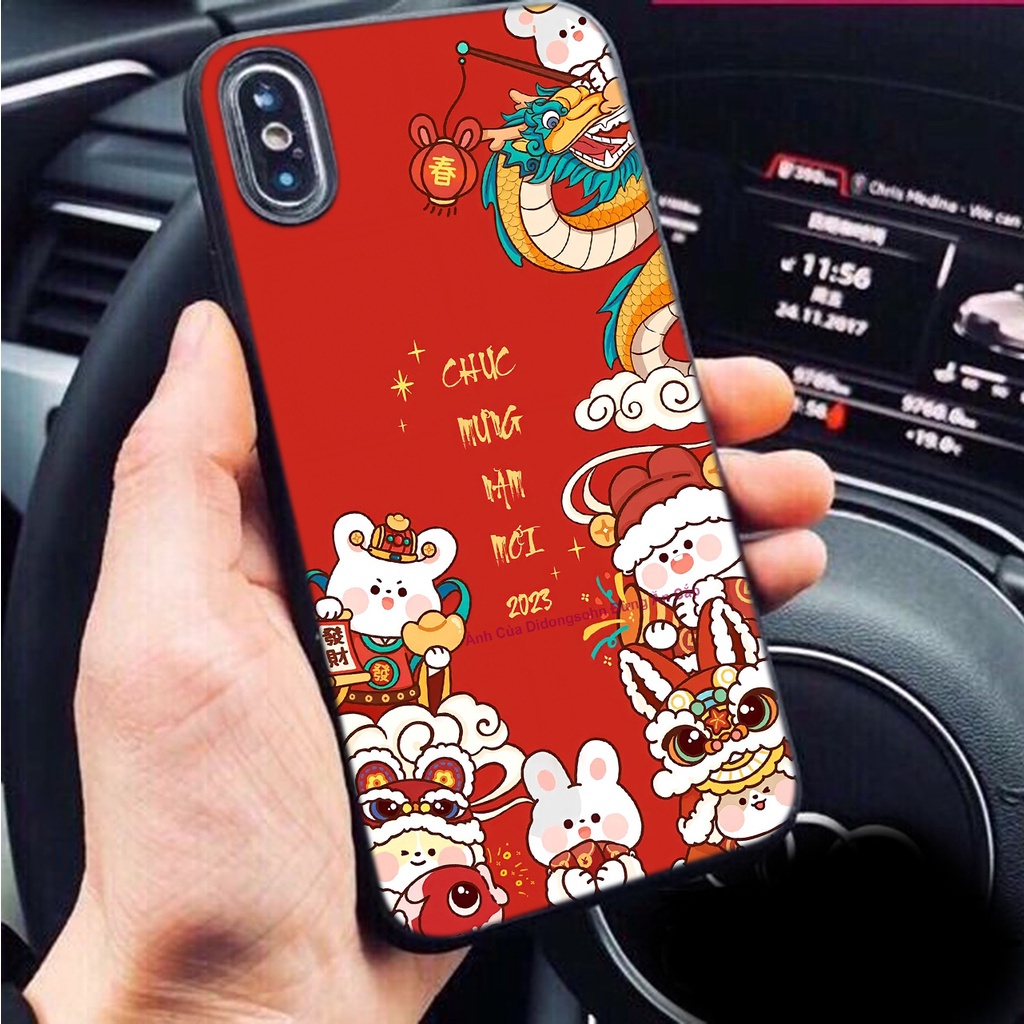 Ốp lưng Mặt Kính Tết Quý Mão 18 cho S amsung - O ppo - i Phone - R ealme TET18 - didongso