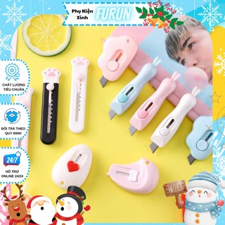 FURUN Dao rọc giấy mini hình chân mèo đáng yêu, đám mây dễ thương