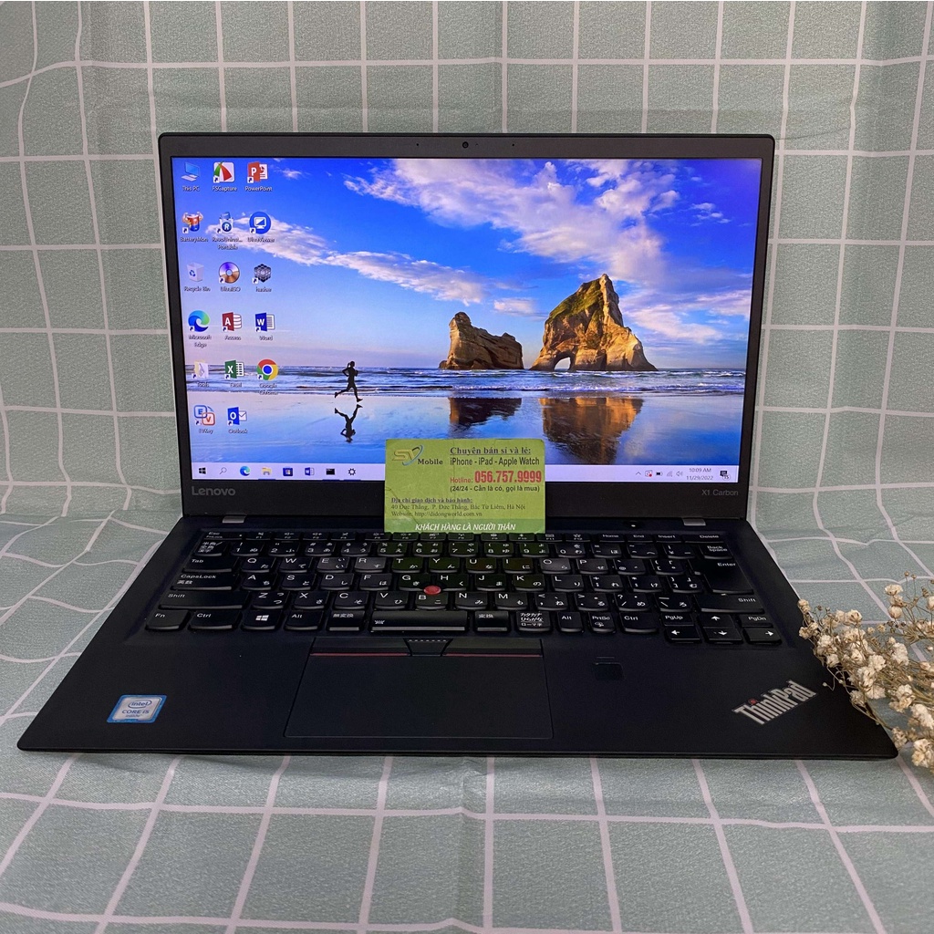 Laptop Lenovo Thinkpad X1 Carbon Gen 5 -Core i5 7200U- Ram 8GB-SSD 256GB.Bảo hành từ 12 Tháng.